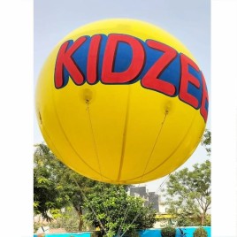 Nylon Printed Yellow Sky Inflatable Balloon, For Amusement Park, Size: 10 X 10 Feet
