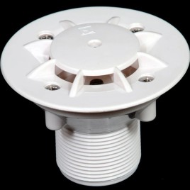Ocean Mosaic White Swimming Pool Floor Inlet