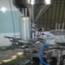 Pack tech Curd Cup Filling And Sealing Machine, Capacity: 20 Cup Per Minute, 2 Hp