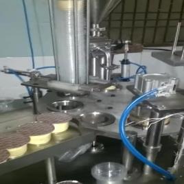 Pack tech Curd Cup Filling And Sealing Machine, Capacity: 20 Cup Per Minute, 2 Hp