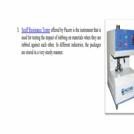 Pacorr Scuff Resistance Tester, 50 Hz, Model Name/Number: PCSRT-1
