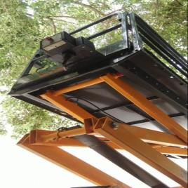 Painted Steel Aerial Work Platform, Single Mast