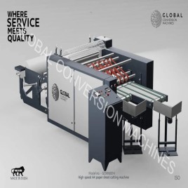 Paper reel to a4 size sheet cutting machine