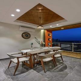 Pent House Interior Design Services Work Provided Wood Work & Furniture