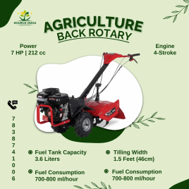 Petrol 7 Hp Back Rotary Power Weeder