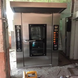 Pizza commercial gas rotary rack oven for industrial, 36 Trays