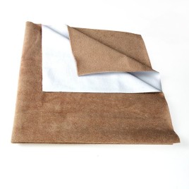 Plain Brown Velvet Laminated Fabric, For Kids Bag