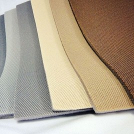Plain Brown,Cream and Grey Foam Laminated Fabric, For Shoes