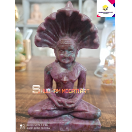 Plain Jain Ruby Parshwanath Statue