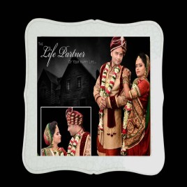 Plastic And Glass Sublimation Blank Photo Frame