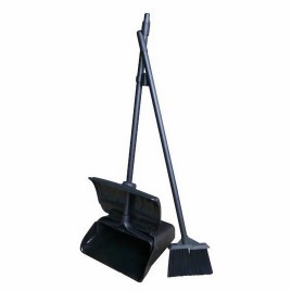 Plastic Black Dust Pan With Broom