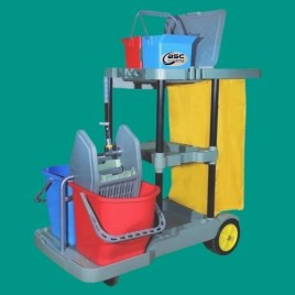 Plastic Multi Purpose Janitorial Trolley., For Industries