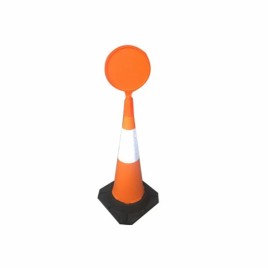 Plastic Traffic Cone Message Plate, For Road Safety, 2.5 Kg