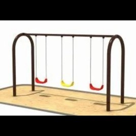 PLAYGROUND TRIPLE ARCH SWING