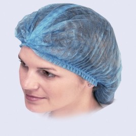 PLUS CARE Blue Disposable non Woven Visitor Cap, Quantity Per Pack: 100 Pcs