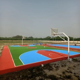 Polished Acrylic Badminton Court Flooring, Floor Thickness: 5 mm