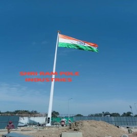 Polished Aluminium 20mtr Flag Mast Pole