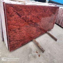 Polished Multi Red Granite, For Flooring, Thickness: 15-20 mm
