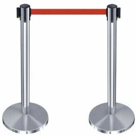 Polished Retractable Queue Stand , For Hotel