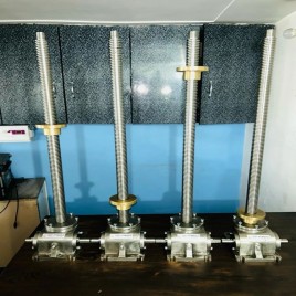Polished Stainless Steel Worm Gear Screw Jack for Industrial