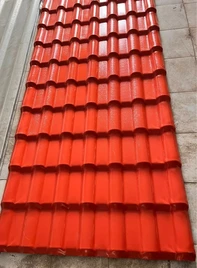Polycarbonate Red Upvc Roofing Sheets, Thickness: 0.50 mm