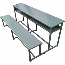 Powder Coated Rectangular Stainless Steel Canteen Desk