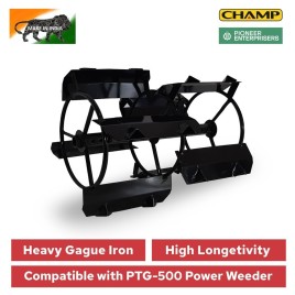 Power Weeder Paddy Cage Wheel Attachment, For Agriculture