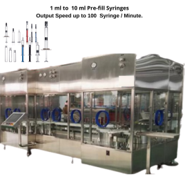 Pre- Fill Syringe Packaging Line