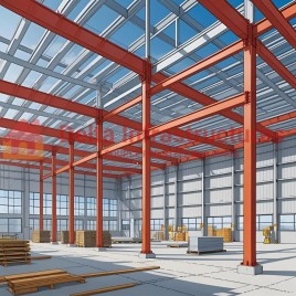 Pre Engineered Steel Roofing Structure