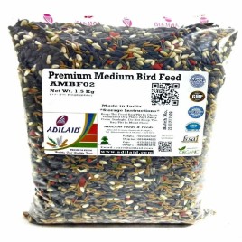 Premium Medium Bird Feed (1.5kg), Packaging Type: Packet, Packaging Size: 30 x 20 x 7 Cm