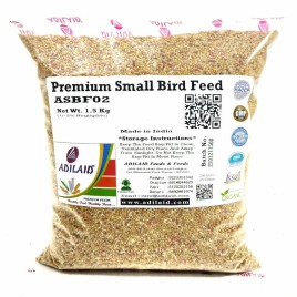 Premium Small Bird Feed (1.5kg ), Packaging Type: Packet, Packaging Size: 20 x 20 x 4 Cm