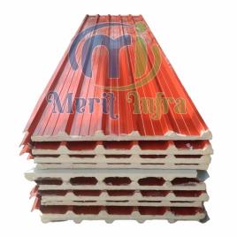 PUF Color Coated Polyurethane Sandwich Panel, For Roof, 1000mm Width
