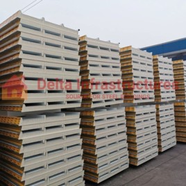 PUF Jindal Prefabricated Sandwich Panel System, 50-100mm, For Roofing