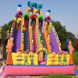 PVC 22x26 Feet 5 Line Mickey Mouse Inflatable Bounce