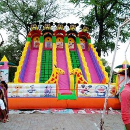 PVC 22x26 Feet 5 Line Mickey Mouse Inflatable Bounce