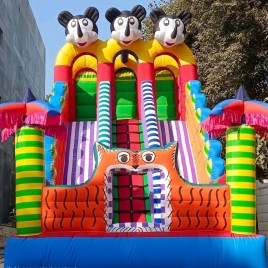 PVC 3 Line Fun Inflatables Bounce Castal, Size/Dimension: Size 12X18