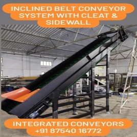 PVC Cleated Belt Incline Conveyors, Belt Thickness: 2 - 5 mm