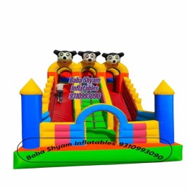 PVC Coated Fabric Fun Fair Mickey Mouse Bouncy Castle