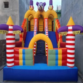 PVC Coated Fabric Fun Fair Mickey Mouse Bouncy Castle