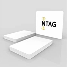 PVC NTAG 215 CARD, Double Sided, Shape: Rectangular