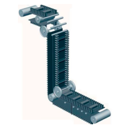 PVC Steep Angle Conveyor Belt, Length : 100 Meter
