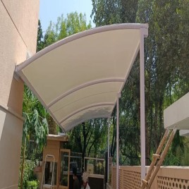 PVC White Car Parking Awning Shed