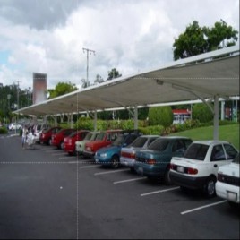 PVC White Car Parking Roofing Shed