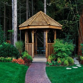 Pyramid Wooden Garden Gazebo