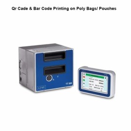 Qr Cade & Bar Code Printing on Poly Bags/ Pouches