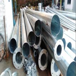 Rameshtha Industries Round GI Electric Tubular Pole, For Street Light, 12m
