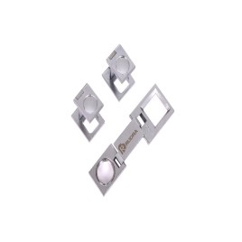 Rectangle Brass Diamond Eye Glass