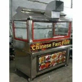 Rectangular 3 Shelves Chinese Fast Food Counter