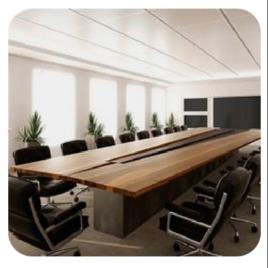 Rectangular 4 Seater Conference Tables, Without Storage