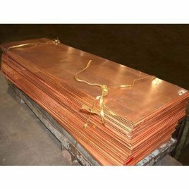Rectangular Copper Sheet Plate, For Industrial, Thickness: 0.5 - 20 mm